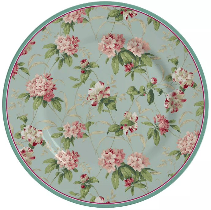 Conjunto 06 Pratos Rasos Sweet Vintage Alleanza Cerâmica