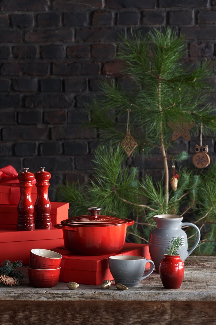 Conjunto 2 Moedores de Sal e Pimenta Le Creuset Vermelho - LCL Home
