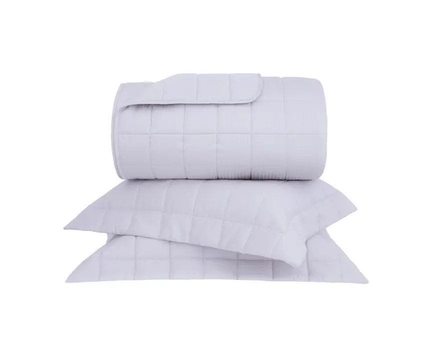 Jogo de Cama Buddemeyer Damask Stripes King - Cetim 300 Fios