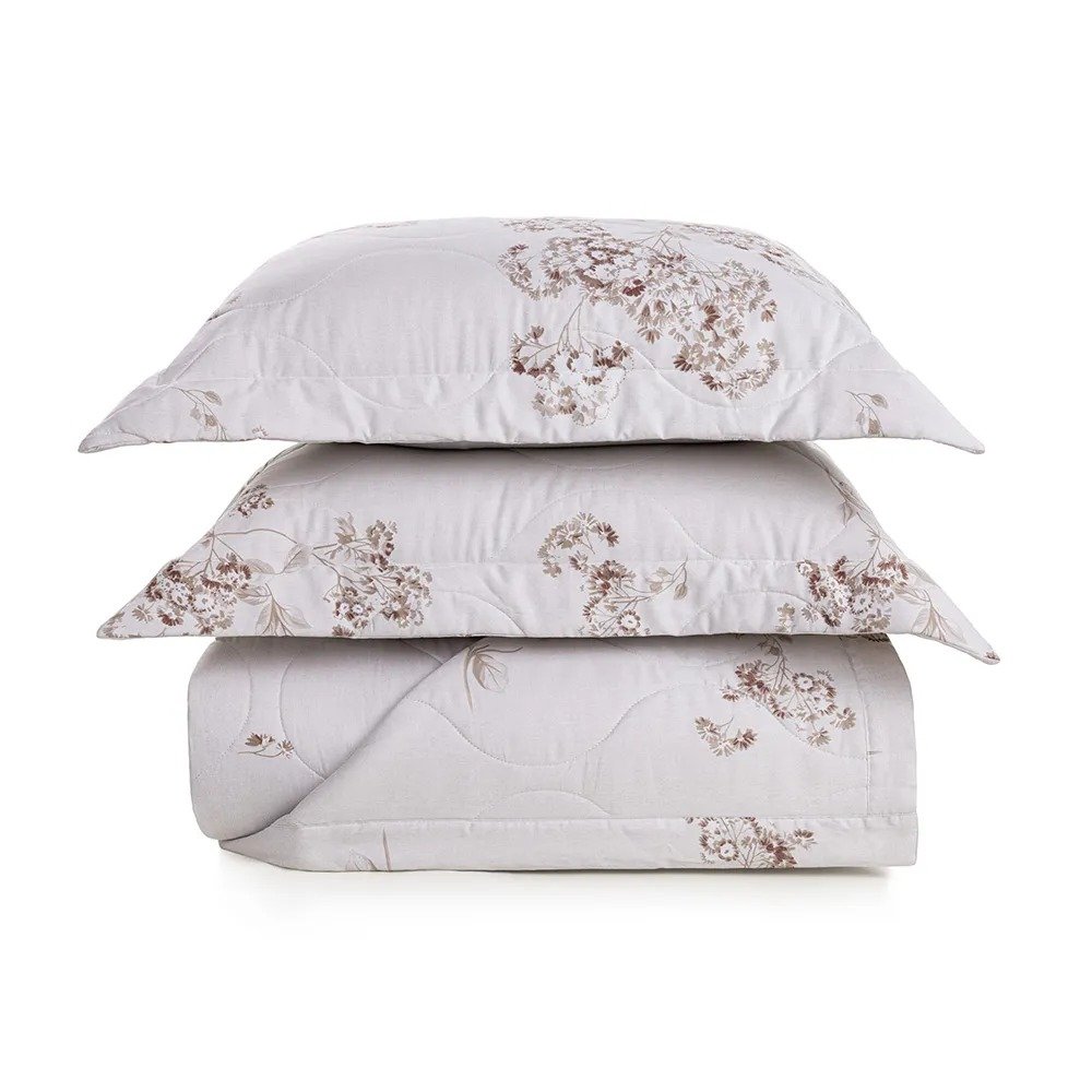 Jogo Colcha Queen Ventaglio 200 Fios Trussardi 2,40m x 2,50m