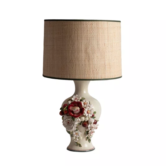 Abajur com Cúpula Frutas e Flores Zanatta Casa