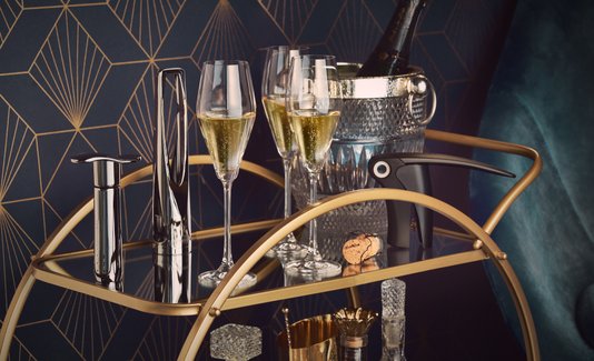Abridor de Champagne The Champ Le Creuset Black Nickel