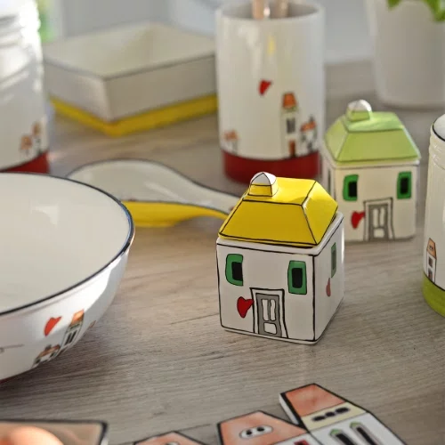 Açucareiro Le Casette Egan Italy Amarelo