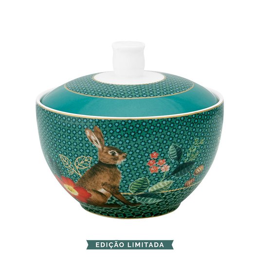 Açucareiro Rabbit Winter Wonderland Pip Studio Verde