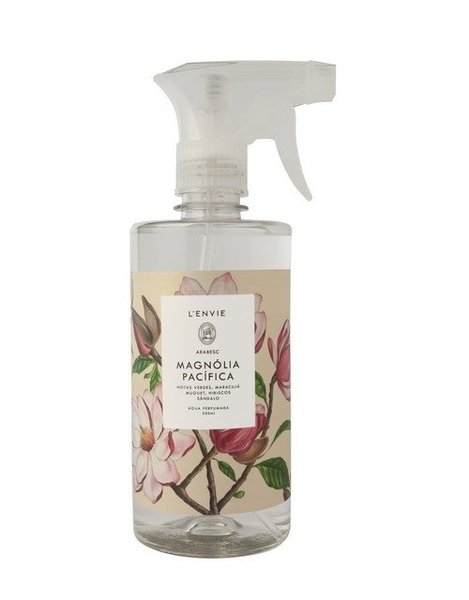 Água Perfumada Magnólia Pacífica Lenvie 500 ml