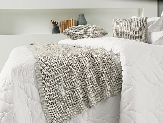 Almofada 100% Algodão Frascati Trussardi Marmo/Granel 40 X 40 cm