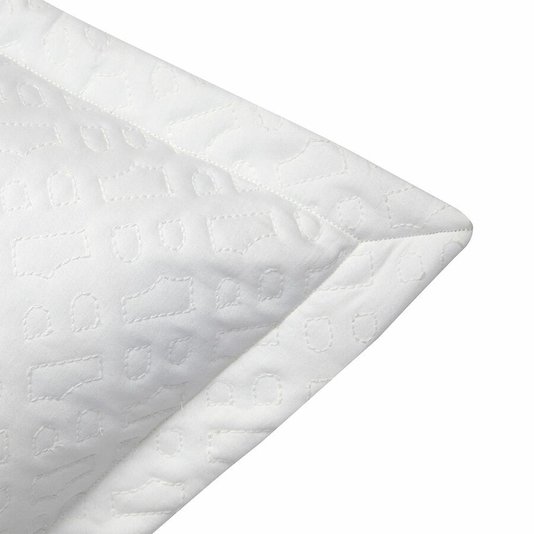 Almofada B Monogram Algodão 65 x 65 Boss Home Branco