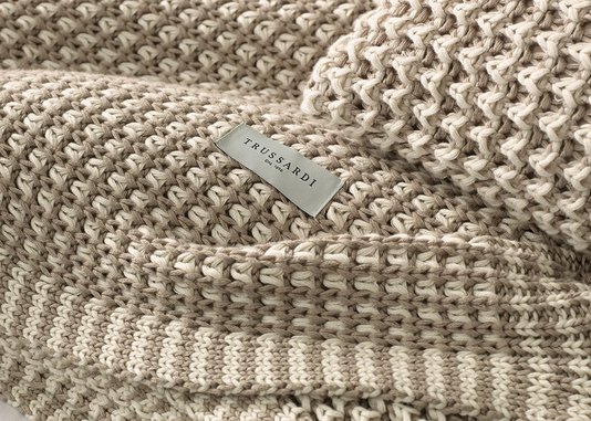 Almofada Campese Tricot Nocciola/Legno Trussardi 40X40