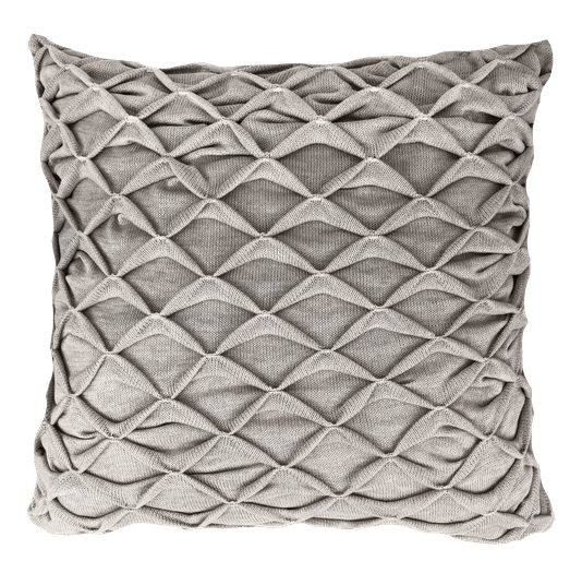 Almofada de Tricô Origami Decortextil Bege 52 x 52 cm