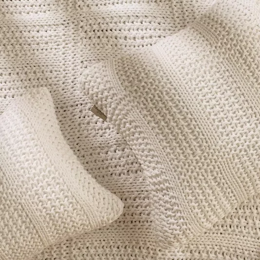 Almofada Dorian Tricot Trussardi Branco 30 x 50 cm