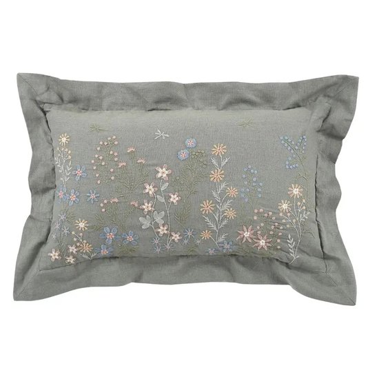 Almofada Elisa Buddemeyer Luxus Verde Safari 30 x 50 cm