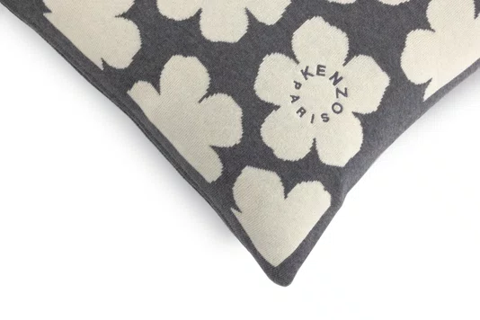 Almofada em Tricot K Hanadot Kenzo Home Cinza 45 x 45 cm
