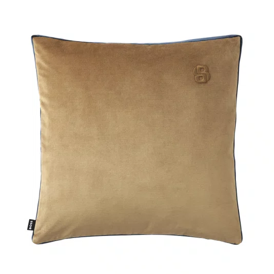 Almofada em Veludo B Velvet Boss Home Camel 43 x 43 cm