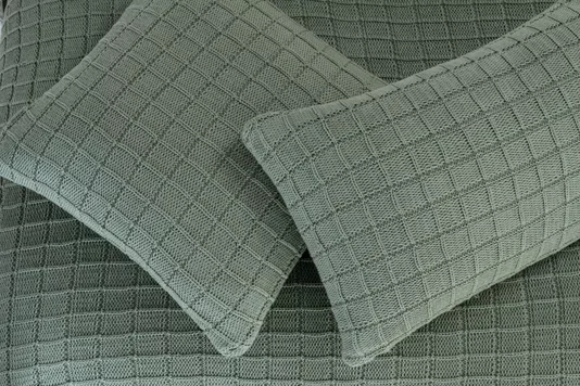 Almofada Falzone Tricot Trussardi Pistacchio 40cm x 40cm