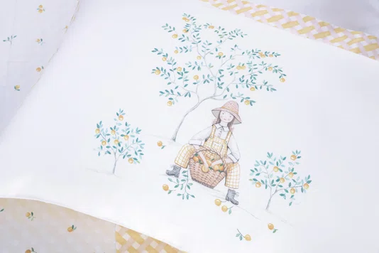 Almofada Frutti 300 Fios Trussardi Estampado 45cm x 45cm