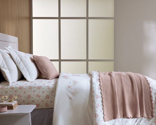 Almofada Giovanella Tricot Infantil Trussardi Rose 40 x 40 cm