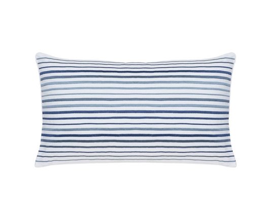 Almofada Lyra Buddemeyer Luxus Branco e Azul 30 x 50cm