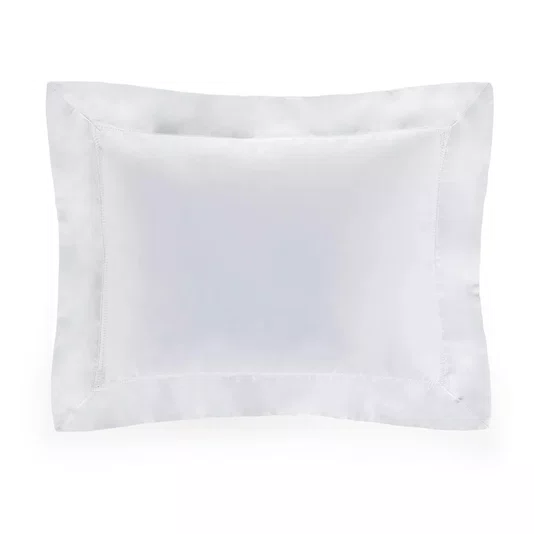 Almofada Messina 1000 Fios Trussardi Branco e Branco 30cm x 40cm