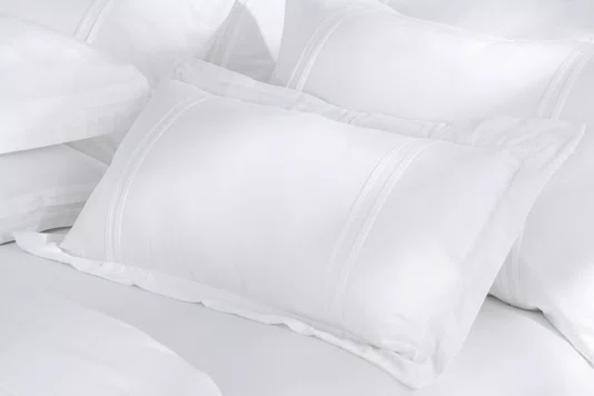 Almofada Naxos 400 Fios Trussardi Branco 35cm x 70cm