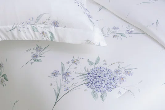 Almofada Ortensie Bambu 300 Fios Trussardi Estampada 30cm x 50cm