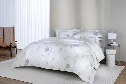 Almofada Ortensie Bambu 300 Fios Trussardi Estampada 30cm x 50cm