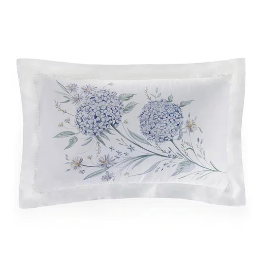 Almofada Ortensie Bambu 300 Fios Trussardi Estampada 30cm x 50cm