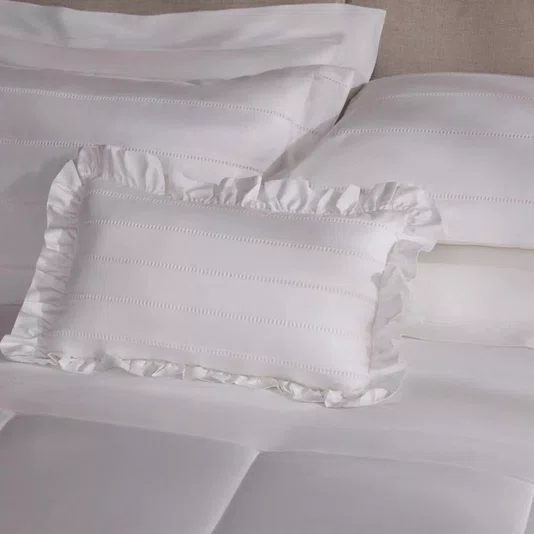Almofada Prestigé 300 Fios Buddemeyer Luxus Branco 30 x 50 cm