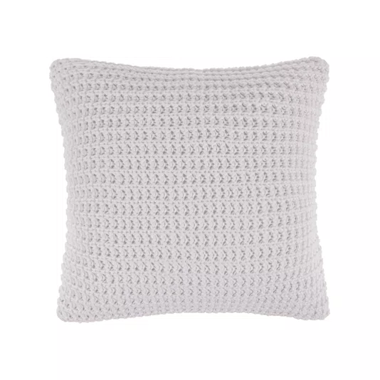Almofada Rizzo Tricot Trussardi Branco 40cm x 40cm