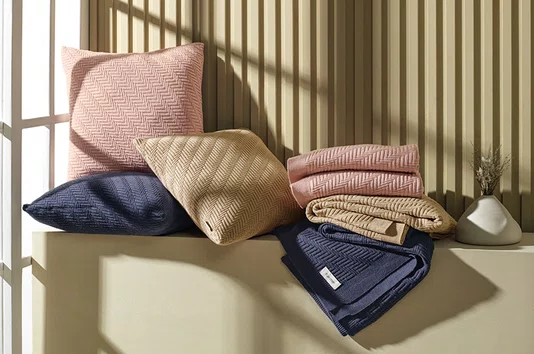 Almofada Salina Tricot Karsten 45x45cm Creme