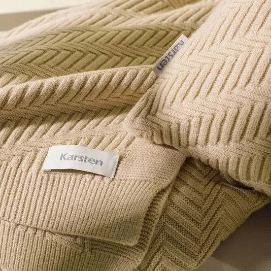 Almofada Salina Tricot Karsten 45x45cm Creme