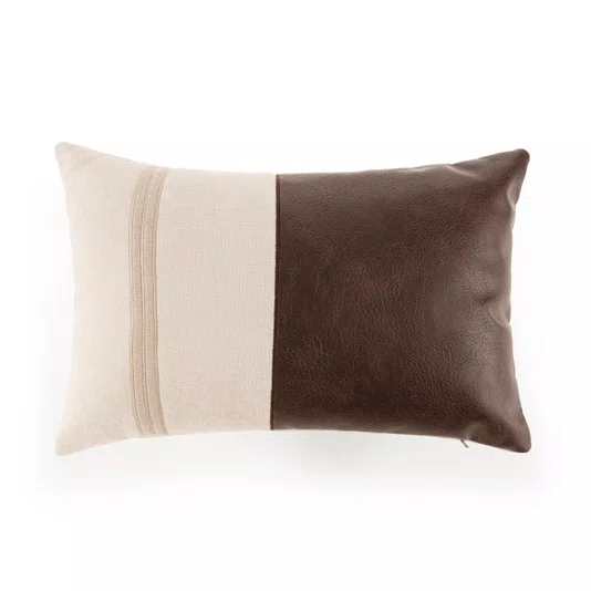 Almofada Taviano Trussardi Bege/Marrom 40 x 60 cm