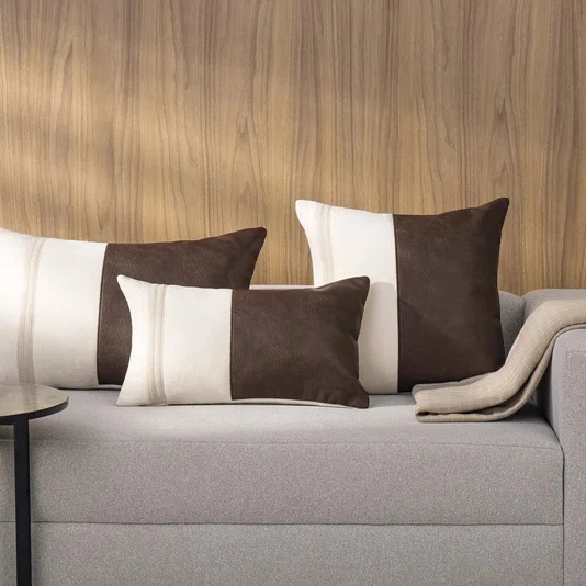 Almofada Taviano Trussardi Bege/Marrom 40 x 60 cm