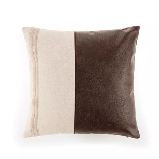 Almofada Taviano Trussardi Bege/Marrom 45 x 45 cm