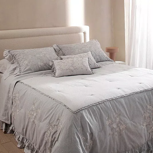 Almofada Vernazza Cinza Buddemeyer Luxus 30 x 50 cm