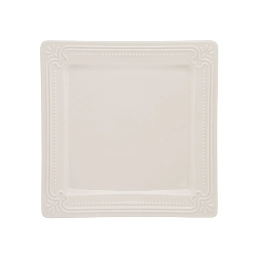 Jogo de Jantar e Chá 30 Peças Provence Brulee Oxford Branco