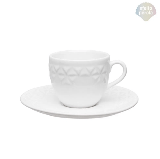 Aparelho de Jantar 30 Peças Mia Pérola Oxford Branco