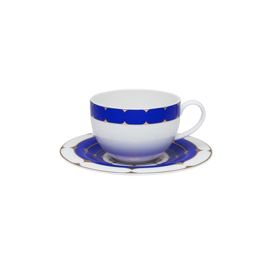 Aparelho de Jantar e Chá Folies de Porcelana Strauss 30 Peças