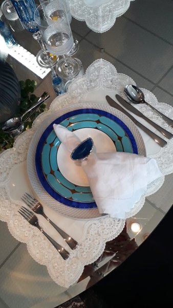Aparelho de Jantar e Chá Folies de Porcelana Strauss 30 Peças