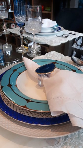 Aparelho de Jantar e Chá Folies de Porcelana Strauss 30 Peças