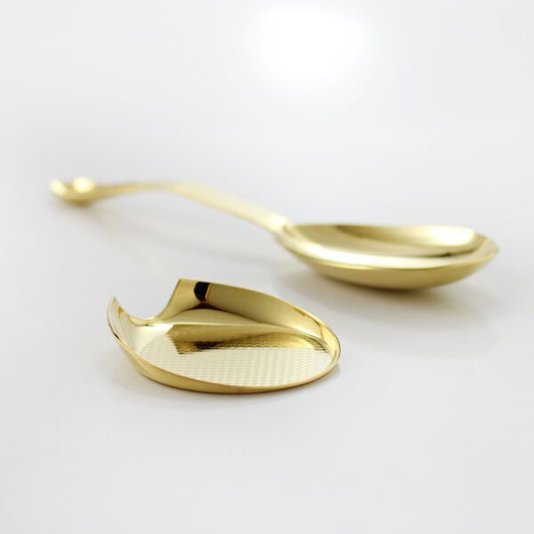 Apoio Para Colher De Servir Sarezzo Inox Ouro 9,5 cm