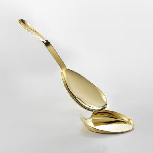 Apoio Para Colher De Servir Sarezzo Inox Ouro 9,5 cm