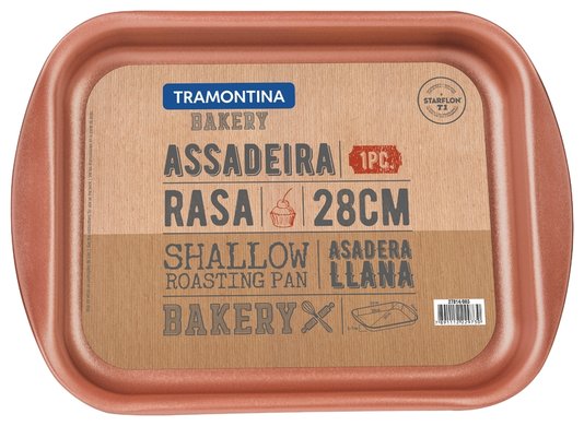 Assadeira 28 cm Rasa Bakery Alumínio Tramontina