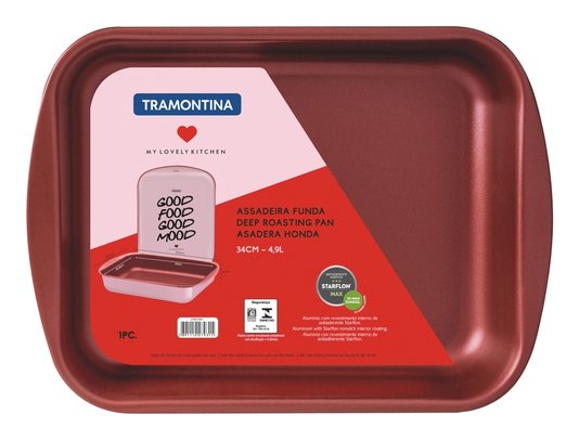 Assadeira Retangular Funda 34 cm Lovely Tramontina