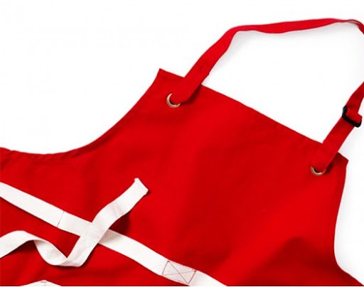 Avental para Chef Le Creuset Vermelho 89x76cm
