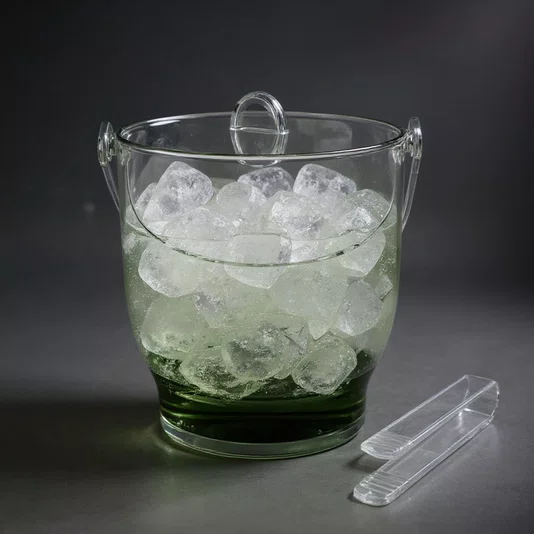 Balde de Gelo Acrílico 21,5 cm Verde