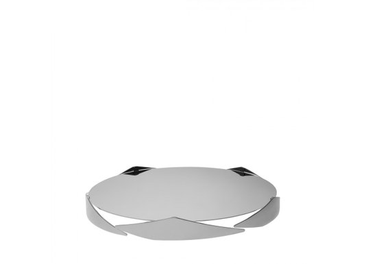 Bandeja Bar Redonda Sava Riva Aço Inox 32 cm