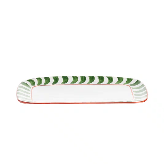 Bandeja em Cerâmica Retangular Toscana Verde