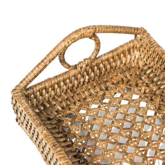 Bandeja em Rattan Ayala Natural Home 20 x 13 cm