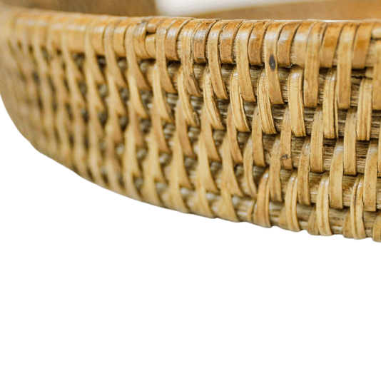 Bandeja Redonda em Rattan Phuket Natural Home 30 cm