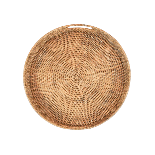 Bandeja Redonda em Rattan Phuket Natural Home 40 cm